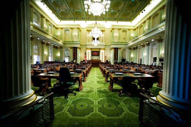 California State Legislature chamber